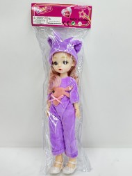 Кукла 30 см, 4 вида в ассортименте, ручки и ножки шарнирные, в/п 14*7*39 см