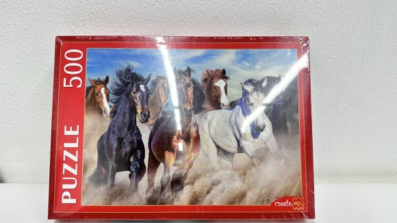 ПАЗЛЫ 500 элементов. ДИКИЕ СКАКУНЫ (Арт. ШТП500-4291)