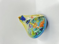 Юла прозрачная "Elefantino" Динозаврики", цвет: синий пластик, в сетке 14,5*15,5 см.