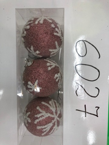 шар розовый 8см