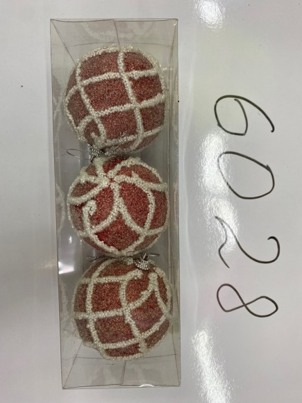 шар розовый 8см