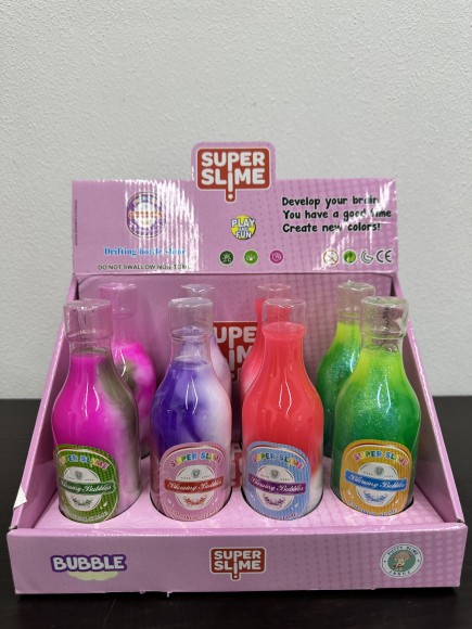 Слайм "Напиток"(5,7х17,5см; 280г/шт)в шоу-боксе, цв.микс, кратно 8 (Арт. ИСМ-5003)