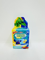 Средство для принятия ванн "Бомбочка хамелеон" с сюрпризом «Baffy» цвет: желто-оранжевый, в/к 5,5*7* Средство для принятия ванн "Бомбочка хамелеон" с сюрпризом «Baffy» цвет: желто-оранжевый, в/к 5,5*7*