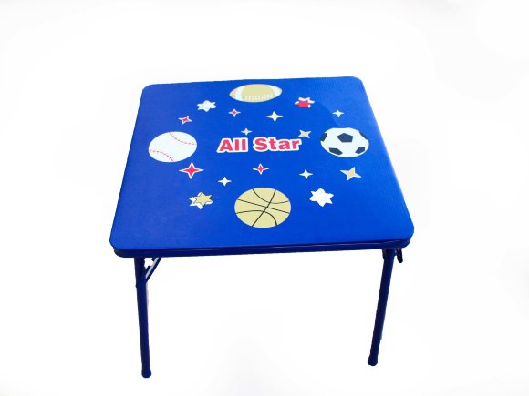 стол синий квадратный