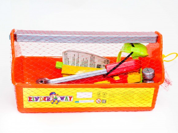 Набор инструмента "Слесарь" в ящике с ножовкой (12шт)