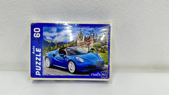 63. ПАЗЛЫ 60 элементов. МАШИНА НА ТРАССЕ (Арт. У60-5915)