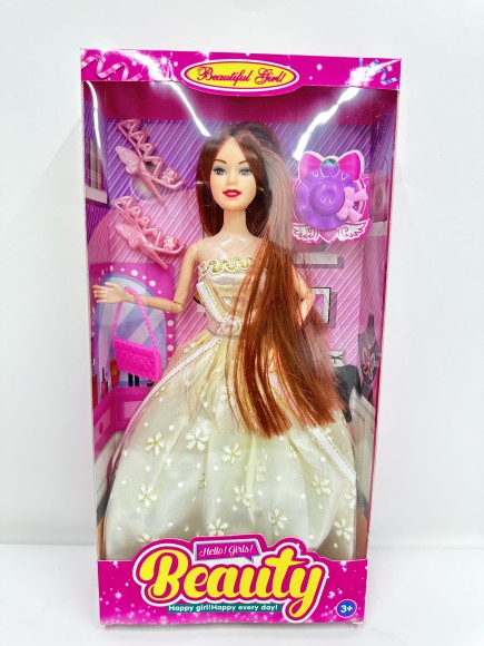 Кукла с аксессуарами, ручки и ножки шарнирные, в/к 16*4,5*32 см