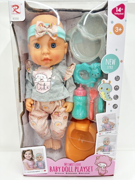 Пупс 35 см, с аксессуарами, в/к 38,5*23,5*11,5 см