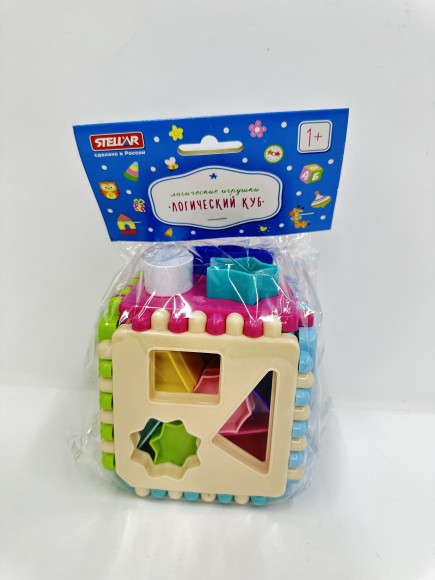 Логический куб подарочный, в пакете, 12*12*12 см