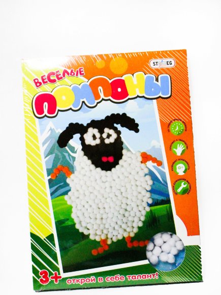набор д/творчества картина из помпонов (24)